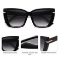 thumbnail image 4 of Gafas de Sol SOJOS Grandes y Sobredimensionadas de Ojo de Gato SJ2231 para Mujer, 4 of 5
