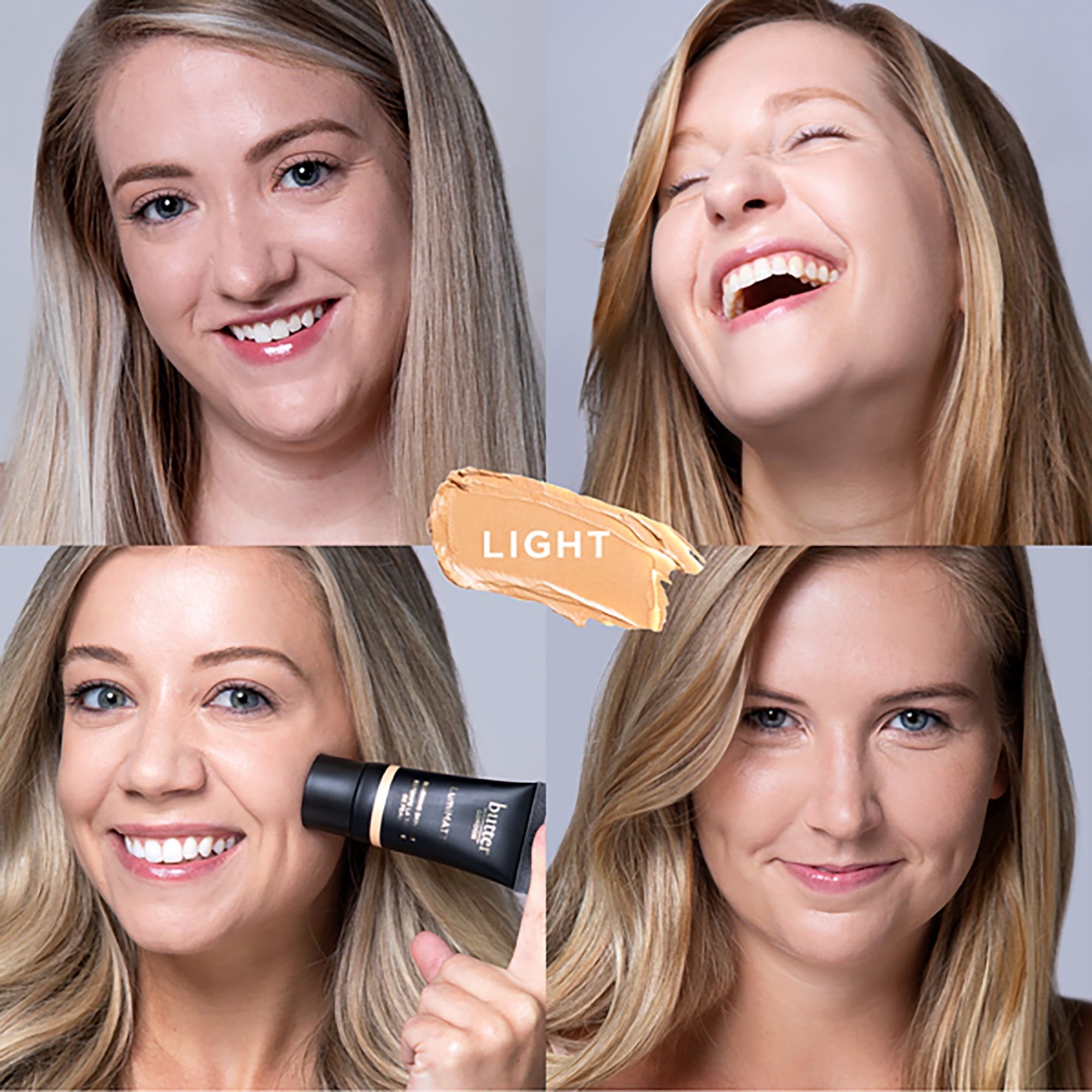 butter LONDON LumiMatte Blurring Finishing & Setting Powder in Porcelain/Light