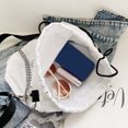 thumbnail image 2 of Bolsa de mensajero de mariposa luminosa de hombro con cordón para mujer (Blanco) Ehuebsd Para Estrenar, 2 of 9