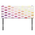 thumbnail image 3 of Polka Dots Headboard, Gradient Polka Dots Digital Design Array of Filled Circles Art, Upholstered Decorative Metal Bed Headboard with Memory Foam, Full Size, Multicolor, by Ambesonne, 3 of 4