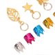 thumbnail image 3 of Dreadlocks Jewelry Hair Braiding Beads Alloy Dreadlocks Cuff Ring Hair Pendants Decoration Accessories, 3 of 5