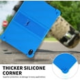 thumbnail image 2 of Kebiory for SHARECLOUD P10_T Tablet Case,Shockproof Lightweight Protective Kids Friendly Silicone Adjustable Stand Cover for FIRYMID 1060C/Frameflow P10-A/Kairisy-P10A 10 inch Tablet(Blue), 2 of 7