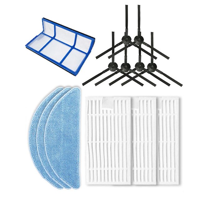 Reemplazo de robots de barrido Paño de mopa con filtro de Cepillo Lateral para Ilife V5 V5s V3 V3s V5pro V50 V55 X5