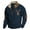 A1Navy, variant on Wuxian Men Sweatshirts 1/4 Zip Sweater Retro Pullover Polo Sweaters Solid Long Sleeve Print Fall Winter Based Warm Outerwear,Black,L