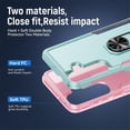 thumbnail image 6 of For Samsung Galaxy S26+ 5G Case With 360° Rotation Metal Ring Holder【Magnetic Car Mount】Shockproof Rugged Full Body Protection Heavy Duty Dust/Drop Proof Cover Case​,Green&Pink,For Galaxy S26+(5G), 6 of 9