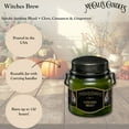 thumbnail image 2 of McCall’s Candles | Witches Brew | 16 oz Two-Wick Scented Candle | USA-Poured | Vintage Rustic Jar with Carrying Handle | Spiced Clove & Gingerroot Fragrance, 2 of 4
