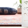 thumbnail image 4 of SAFAVIEH Tucson Gwendolyn Oriental Machine Washable Runner Rug, Rust/Navy, 2'6" x 20', 4 of 11