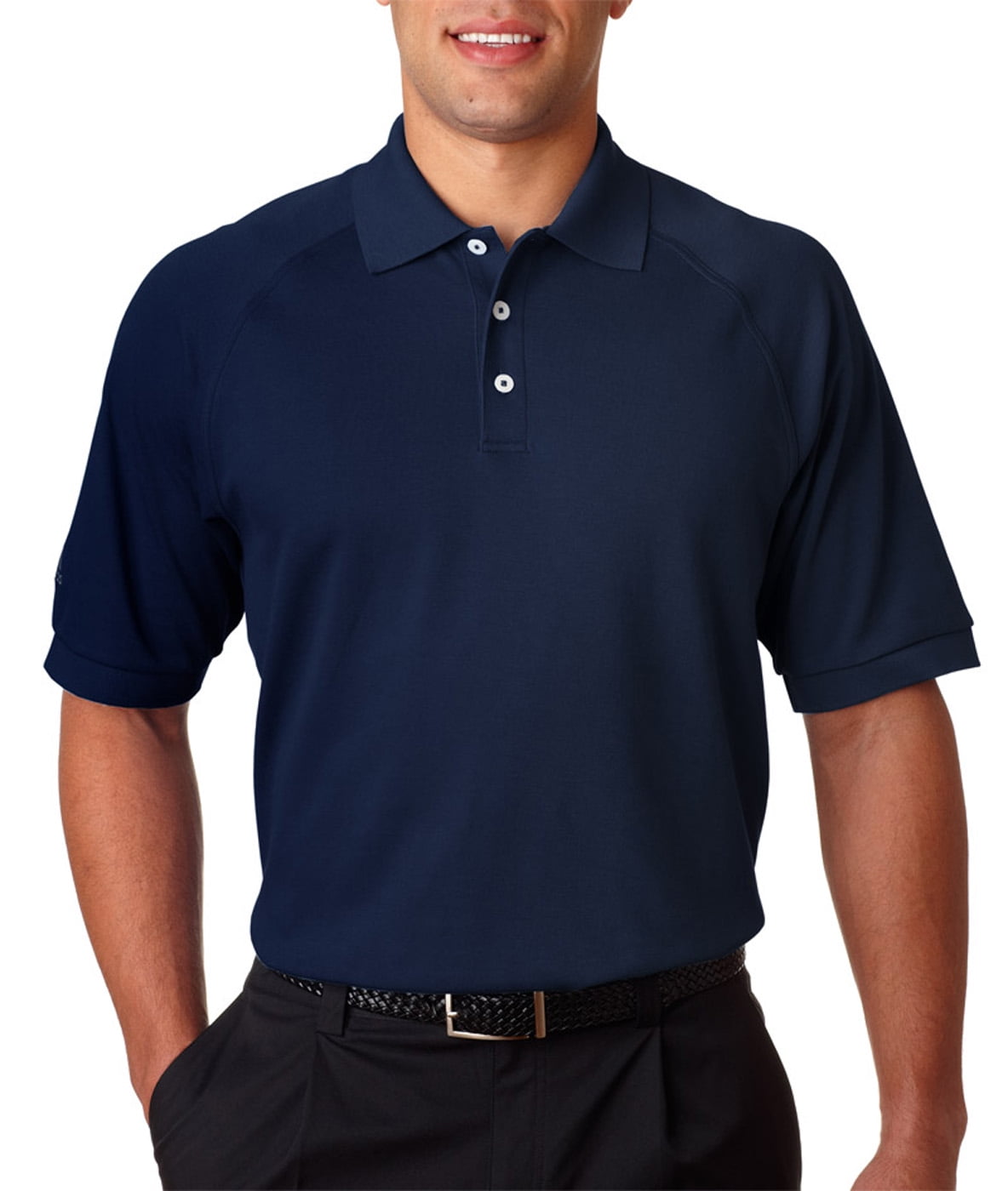 adidas men's climalite blended pique polo