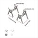 thumbnail image 3 of Kit de Soportes para de Coche RC Mini de Aleación de Aluminio para 1/18 1/24 RC Crawler SCX24 AX24 TRX4M FCX24, 3 of 5