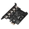 thumbnail image 2 of Loewten Converter Adapter Card,, PCI-E To 5 Port USB3.0, 4.72 * 3.2 * 0.7in Computer Use PC Use, 2 of 8