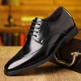 thumbnail image 5 of Men's Brogue Wingtip Formal Leather Dress Shoes Lace Up Non Slip Wedding Business Oxford Shoes, 5 of 5