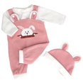 thumbnail image 2 of Babysbule 16-18 inch Reborn Baby Doll Clothes Set – Cute Jumpsuit and Hat for Girls | Soft Cotton Outfit for Toddler Pretend Play | Birthday Christmas Valentine’s Gift, 2 of 6