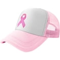 thumbnail image 1 of Cancer Awareness Mesh Back Trucker Cap Baseball Cap, 1 of 8