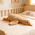 thumbnail image 4 of Goose Stuffed Animal Pillow, Cute Giant Brown Goose Stuffed Animal Duck Plush, Swan Brown, It's a for Everyone 35.1 inch., 4 of 8