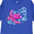 thumbnail image 4 of Inktastic Cute Pink Sea Turtle Boys or Girls Long Sleeve Toddler T-Shirt, 4 of 5