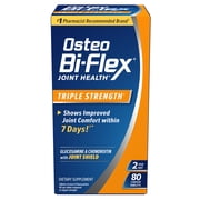 Osteo Bi-Flex Triple Strength Joint Health Supplements with Glucosamine Chondroitin Tablets, 80 Ct