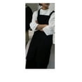 thumbnail image 3 of Pottery Apron Split Leg,Cross Back Chef Apron with Pockets,Painting Apron with Adjustable Straps for Cooking,Baking,BBQ,Ceramic,Gardening, 3 of 5