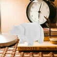 thumbnail image 4 of EeaseMX Hucha de resina con forma de oso polar, decorativa, para escritorio, color blanco, 4 of 7