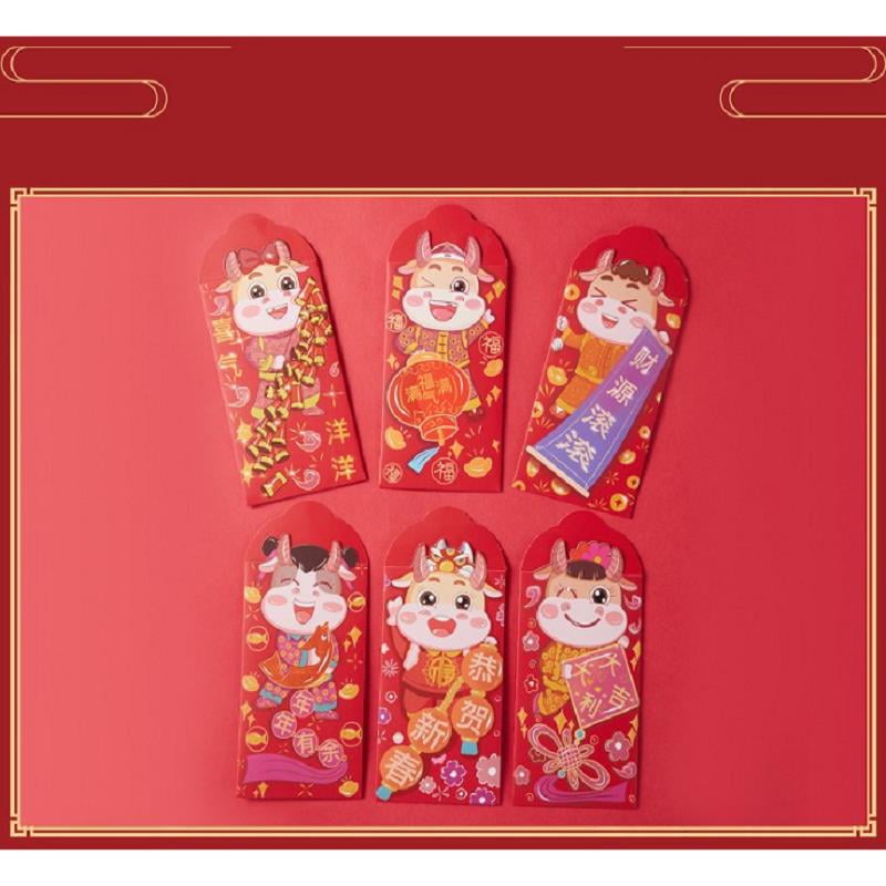 2020 New Year Red Envelope China Rat Year Lucky Money Envelope Hong Bao 36/Pack 