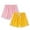 Pink-Yellow, variant on ibuvkizy Shorts for Girls,2pc Summer Children's Casual Sports Shorts Solid Color Pants Big Children's Rubber Waist Beach Shorts,3 Years