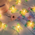 thumbnail image 4 of 3m 20LED Mariposa Cadena Luces Lámpara Noche para Jardín Boda Fiesta () Púrpura, 4 of 5