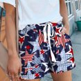 thumbnail image 4 of Charmgo Womens Shorts, Women Summer High Elastic Comfy 4th of July Shorts Drawstring Casual Elastic Waist Shorts with Pocketed Biker Shorts Women, Athletic Shorts for Women Navy XL, 4 of 7