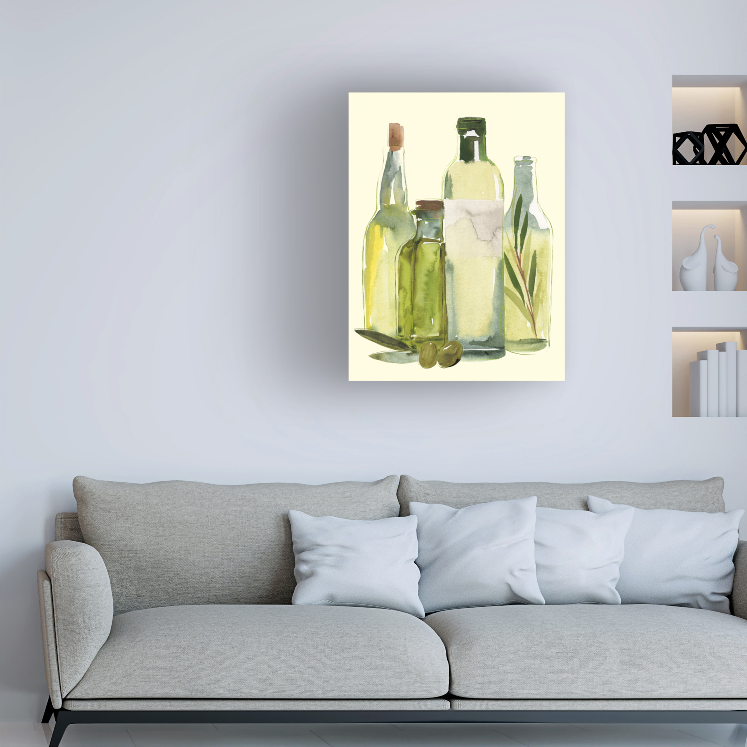 Annie Warren 'Olive Oil Set I' Canvas Art