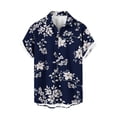 thumbnail image 3 of Mens Hawaiian Shirts Short Sleeve Button Down Shirt Men's Party Shirts Summer Beach Vacation Holiday Tropical Shirts, 3 of 5