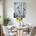 thumbnail image 6 of Canvas Wall Art Bird Canvas Art Print Birch Tree Pictures Wall Decor for Living Room Bedroom Artwork Decorations Stretched Framed Ready to Hang 8"x10", 6 of 9