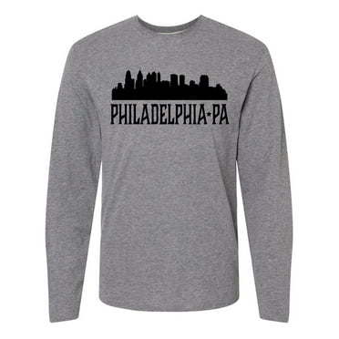 Inktastic Philadelphia Pennsylvania City Skyline Long Sleeve T-Shirt