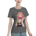 thumbnail image 2 of T-Shirt Basique à Manches Courtes pour Femmes Demon Slayer Lame Temple Ganlu Mili, 2 of 6