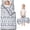 Geometric Stripe White Pattern-1, variant on Geometric Stripe Red Pattern Teens Toddler Nap Mat with Pillow, Sleeping Mat Bag for Preschool Daycare 59"x22"