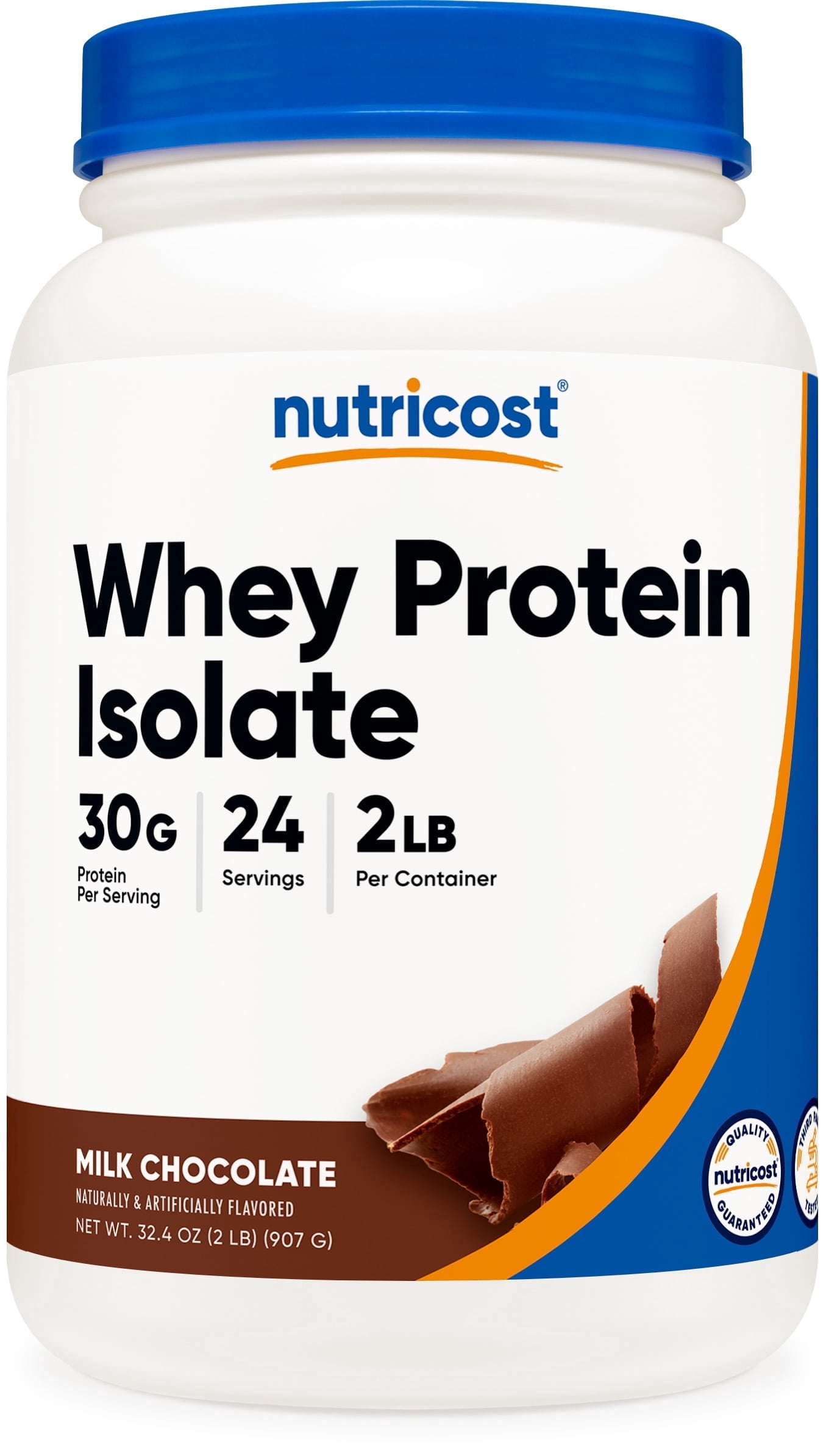 Nutricost Whey Protein Isolate Powder (Milk Chocolate) 2LBS - Gluten Free & Non-GMO