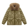 thumbnail image 5 of Olyvenn Lightweight down Coats for Women Winter Warm down Jacket Casual Loose Winter Outwear Jacket with Hood Green XXXXXL, 5 of 5