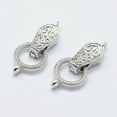 thumbnail image 2 of 10 Set Brass Fold Over Magnetic Clasps Platinum 31x13x5.5mm Hole: 1.5mm, 2 of 2
