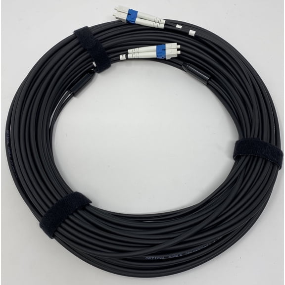 Ultra Spec Cables - Military Grade/Industrial Armored LC-UPC to LC-UPC Singlemode Duplex Outdoor Fiber Optic Cable - 30 Meter