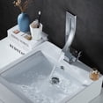 thumbnail image 4 of Grifo para lavabo Grifo para baño, diseño moderno y elegante Grifo monomando para lavabo de latón cromado Giratorio de 360 ° Agua caliente y fría disponible, válvula de cerámica Vhermosa WLJ-4549, 4 of 5