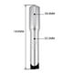 thumbnail image 2 of Adaptador elevador de potencia de bicicleta de aleación de aluminio de 1 1/8' φ22,2 mm, 25,4 mm y 160 mm. Plata 222 mm, 2 of 7