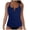 Dark Navy, variant on Tankini Tops For Women Swimwear Top Bathing Suit Top Without Bottom Short Women's Sleeveless Solid Swimsuit Push-Up Padded Swimwear Swimsuit Blouse
