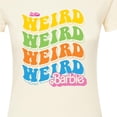 thumbnail image 3 of Barbie The Movie - Weird Stack - Juniors Fitted Graphic T-Shirt, 3 of 5