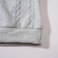 thumbnail image 6 of Mens Sweaters Quarter Zip Pullover Mens Quilted Sweatshirt and Pants Set (Grey S), 6 of 8