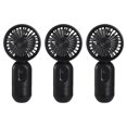 thumbnail image 1 of VanSmaGo ventilador pequeño Personal de mano con 3 velocidades para viajes, ventilador de pestañas con batería recargable USB con cordón, nuevo, 1 of 5