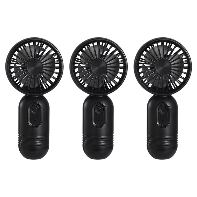 VanSmaGo ventilador pequeño Personal de mano con 3 velocidades para viajes, ventilador de pestañas con batería recargable USB con cordón, nuevo