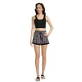 thumbnail image 2 of No Boundaries Juniors Gauze Shorts with Crochet Trim, 2 of 5