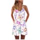 thumbnail image 1 of Gibobby Vestidos para Mujer Cóctel Impreso Mujer Sundress Maxi Bohemian Party Summer Beach Dress Casual Mujer Vestido(Blanco,M), 1 of 3