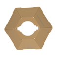 thumbnail image 2 of Cubierta de lámpara de camping hexagonal para lluvia Sunnimix Caqui, 2 of 8