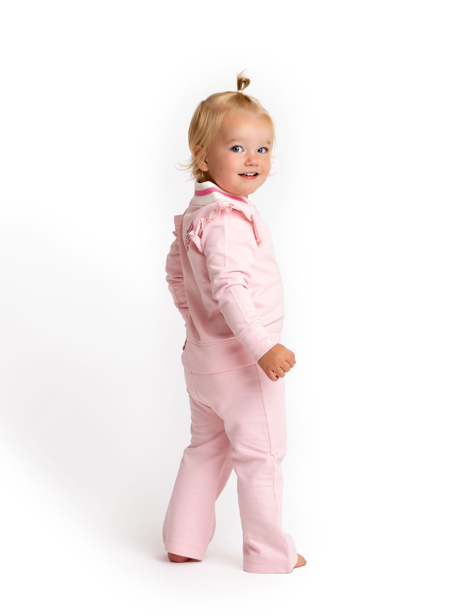 Paris Hilton x Monica + Andy Organic Cotton Baby Ruffle Sleeve Tracksuit, Sizes 0/3 Months-5T
