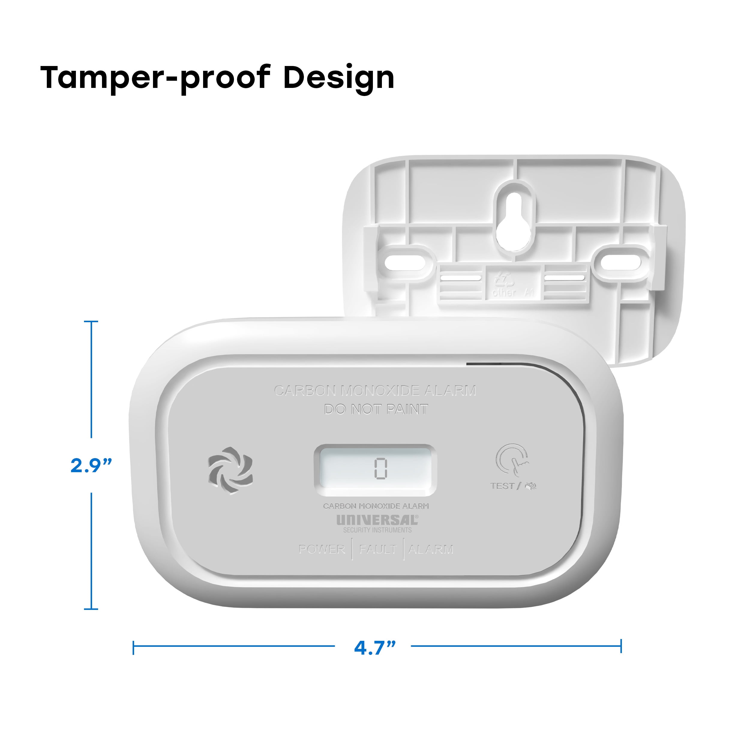 Universal Security Instruments Battery, Carbon Monoxide Alarm