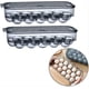 thumbnail image 1 of Contenedor de huevos transparente apilable sin BPA, caja de almacenamiento de huevos para refrigerador, con tapa y asa, 32 huevos, 2 paquetes, 1 of 7