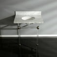 thumbnail image 5 of Kingston Brass KVPB3030MA8 Templeton 30" Oval Marble Wall Mounted Bathroom Console -, 5 of 6